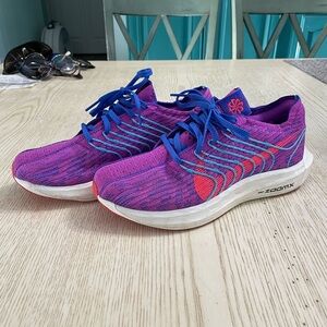 Nike Women’s Pegasus Turbo Next Running Shoes (Purple/Coral/White).